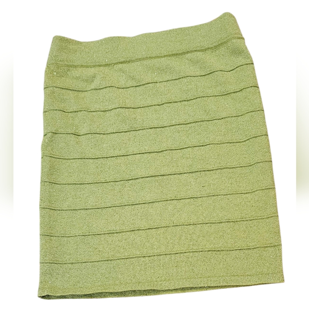 Green Ribbed Skirt Size Large/medium
